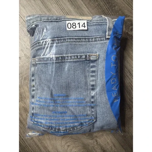 AG Adriano Goldschmied Jeans Womens 32R Blue Isabelle High Rise Straight Crop - Picture 11 of 11